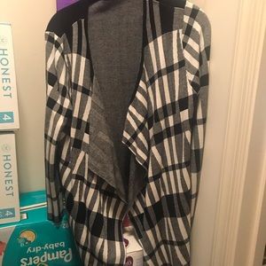 Checkered fall sweater